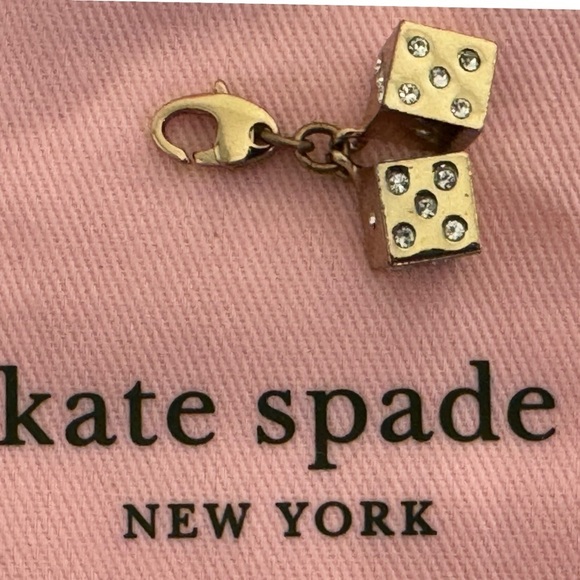 KATE SPADE 12 KT Gold Plated Dice Charm (No Bracelet) - Picture 8 of 9